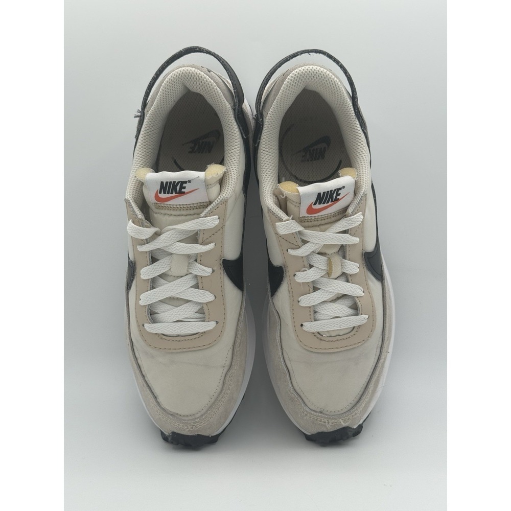 Nike WMNS Waffle Debut [DH9523-102] Women Casual Shoes Sanddrift/Black Sz 7.5 - Picture 7 of 12
